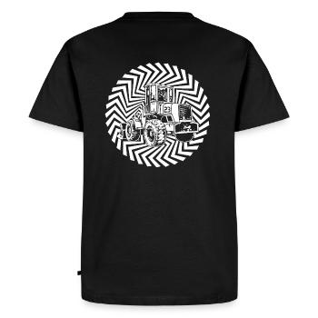 Wheel loader 23 - Men's Premium Organic T-Shirt - black - Back - Nico (187cm)