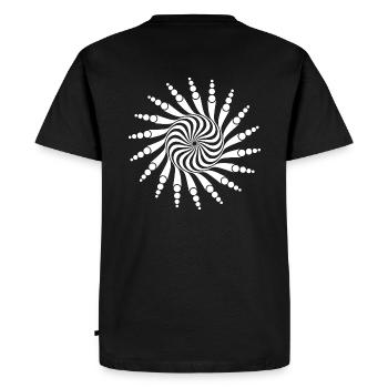 Spiral 23 Tekno - T-shirt Premium bio Homme - noir - Dos - Nico (187cm)