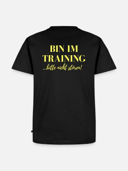 Bin im Training - Männer Premium Bio T-Shirt - Schwarz
