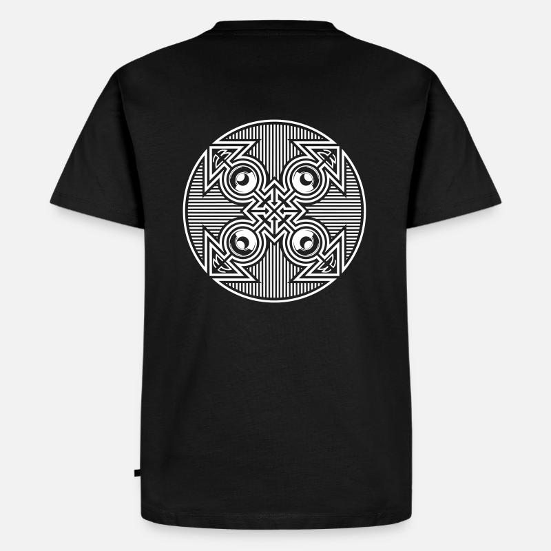 Tekno 23 arrow speaker - Männer Premium Bio T-Shirt - Schwarz