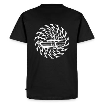 tekno réservoir 23 - T-shirt Premium bio Homme - noir - Dos - Nico (187cm)