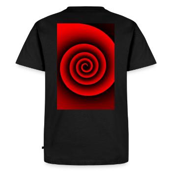Spiral simple gift design modern - Men's Premium Organic T-Shirt - black - Back - Nico (187cm)