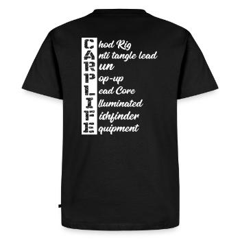 CARPLIFE carp angler carp angler gift - Men's Premium Organic T-Shirt - black - Back - Nico (187cm)
