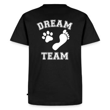 Chien cadeau pfotenabdurck propriétaire de chien promener - T-shirt Premium bio Homme - noir - Dos - Nico (187cm)