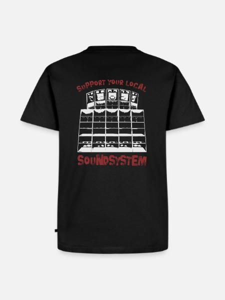 support your local soundsystem - Männer Premium Bio T-Shirt - Schwarz
