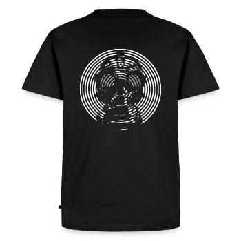 Freetekno - T-shirt Premium bio Homme - noir - Dos - Nico (187cm)