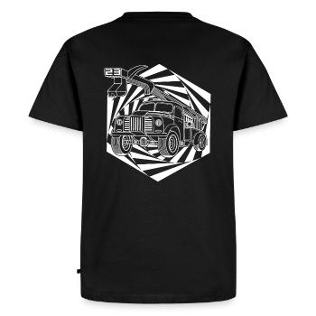 Tekno 23 Camion - T-shirt Premium bio Homme - noir - Dos - Nico (187cm)