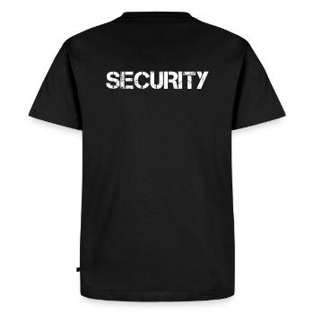 Security - Security - Men's Premium Organic T-Shirt - black - Back - Nico (187cm)