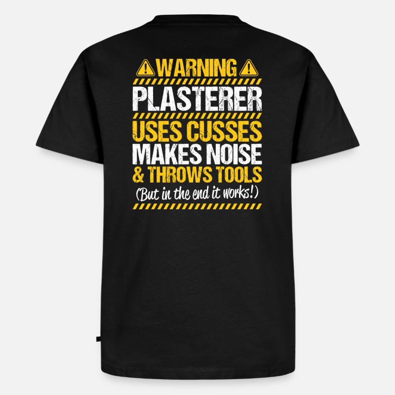 Plasterer plasterer plasterer plasterer - Men's Premium Organic T-Shirt - black