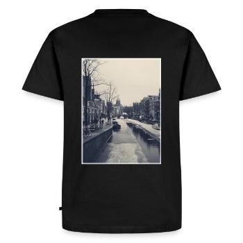 congelé amsterdam - T-shirt Premium bio Homme - noir - Dos - Nico (187cm)