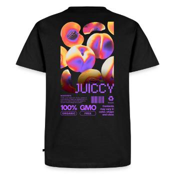 Éclat juteux - T-shirt Premium bio Homme - noir - Dos - Nico (187cm)