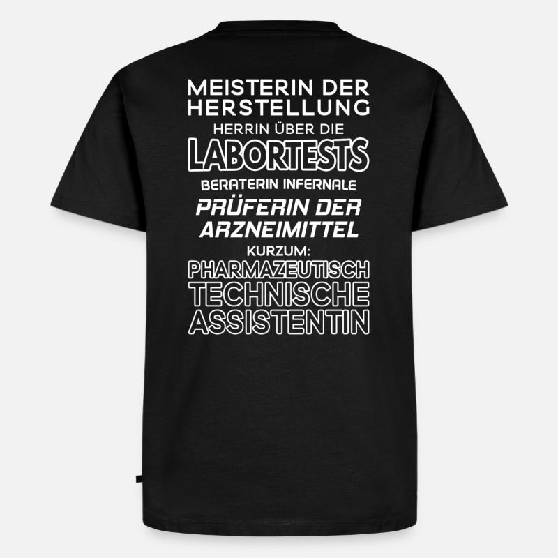 Pharmazeutisch-technische Assistentin/PTA - Männer Premium Bio T-Shirt - Schwarz