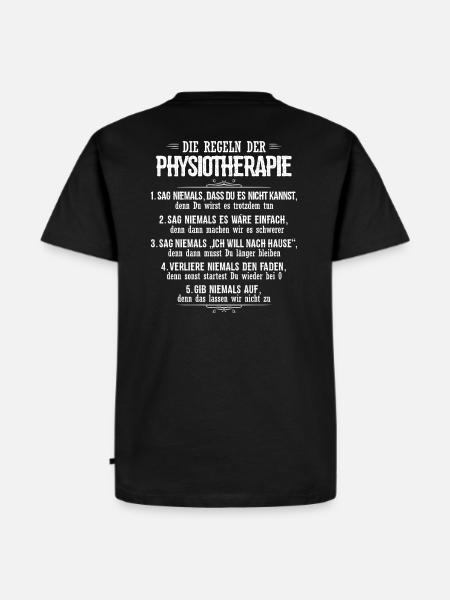 Physiotherapie/Physiotherapeut/Geschenk/Physio - Männer Premium Bio T-Shirt - Schwarz