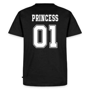 Matching Family, Family King Queen Prince Princess - Men's Premium Organic T-Shirt - black - Back - Nico (187cm)
