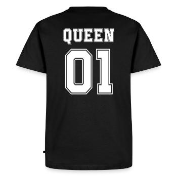 Matching Family, Family King Queen Prince Princess - Men's Premium Organic T-Shirt - black - Back - Nico (187cm)