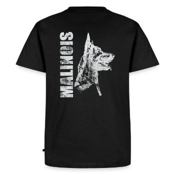 Malinois Shirt IGP Hundesport Motiv - Männer Premium Bio T-Shirt - Schwarz - Hinten - Nico (187cm)