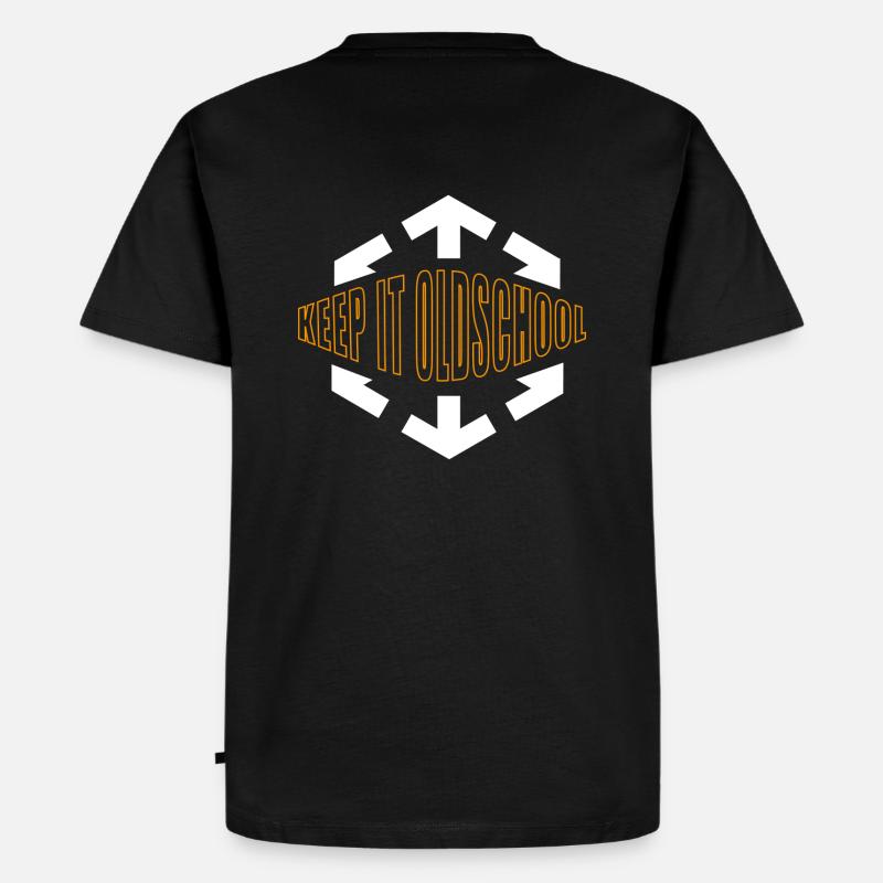 Keep It Old School - Männer Premium Bio T-Shirt - Schwarz