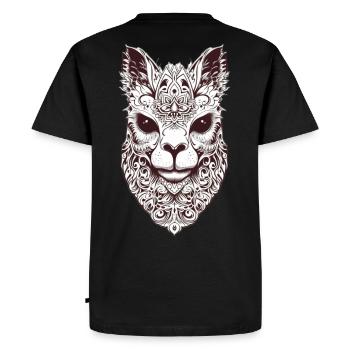 Masque de chat fascinant au design tribal - T-shirt Premium bio Homme - noir - Dos - Nico (187cm)