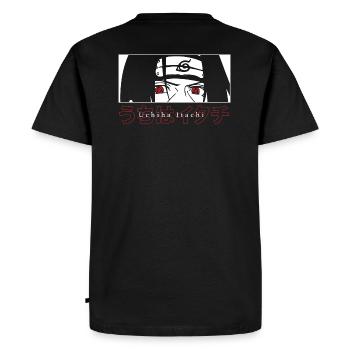 Naruto Shippuden Le Sharingan D'Uchiha Itachi - T-shirt Premium bio Homme - noir - Dos - Nico (187cm)