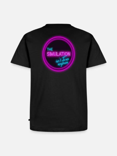 The simulation isn‘t fun anymore. - Männer Premium Bio T-Shirt - Schwarz