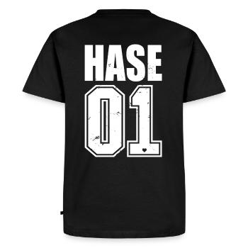 Hase Hasi Mausi surnom souris reine roi 01 - T-shirt Premium bio Homme - noir - Dos - Nico (187cm)