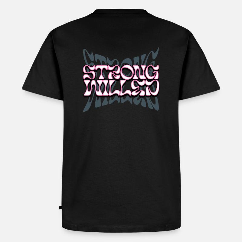 Willensstark - Männer Premium Bio T-Shirt - Schwarz