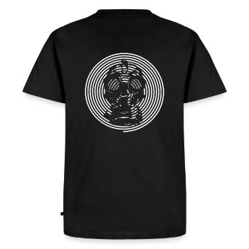 Spirale de masque à gaz - T-shirt Premium bio Homme - noir - Dos - Nico (187cm)