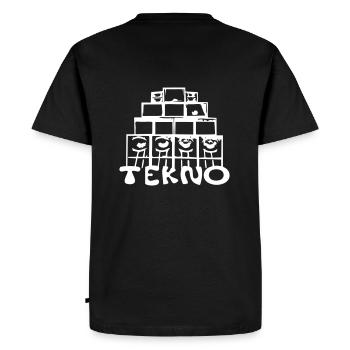 tekno 23 - T-shirt Premium bio Homme - noir - Dos - Nico (187cm)