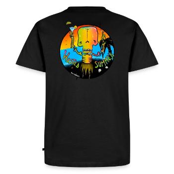 RetkuOriginals - WastedSummer - T-shirt Premium bio Homme - noir - Dos - Nico (187cm)