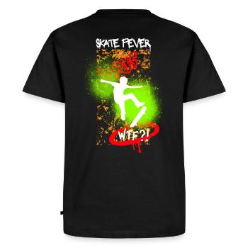 Design cool de skateboard et de patineur. - T-shirt Premium bio Homme - noir - Dos - Nico (187cm)