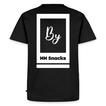 Par MM Snacks - T-shirt Premium bio Homme - noir - Dos - Nico (187cm)