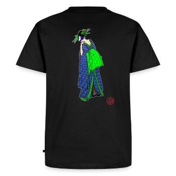 Bijinga portrait en réalité virtuelle - T-shirt Premium bio Homme - noir - Dos - Nico (187cm)