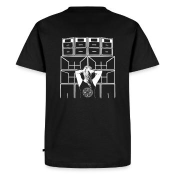 Tekno 23 fille - T-shirt Premium bio Homme - noir - Dos - Nico (187cm)