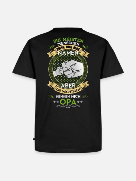 Die meisten rufen mich beim Namen - Männer Premium Bio T-Shirt - Schwarz