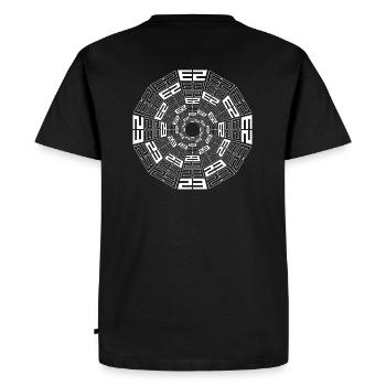 Tekno 23 spirale - T-shirt Premium bio Homme - noir - Dos - Nico (187cm)