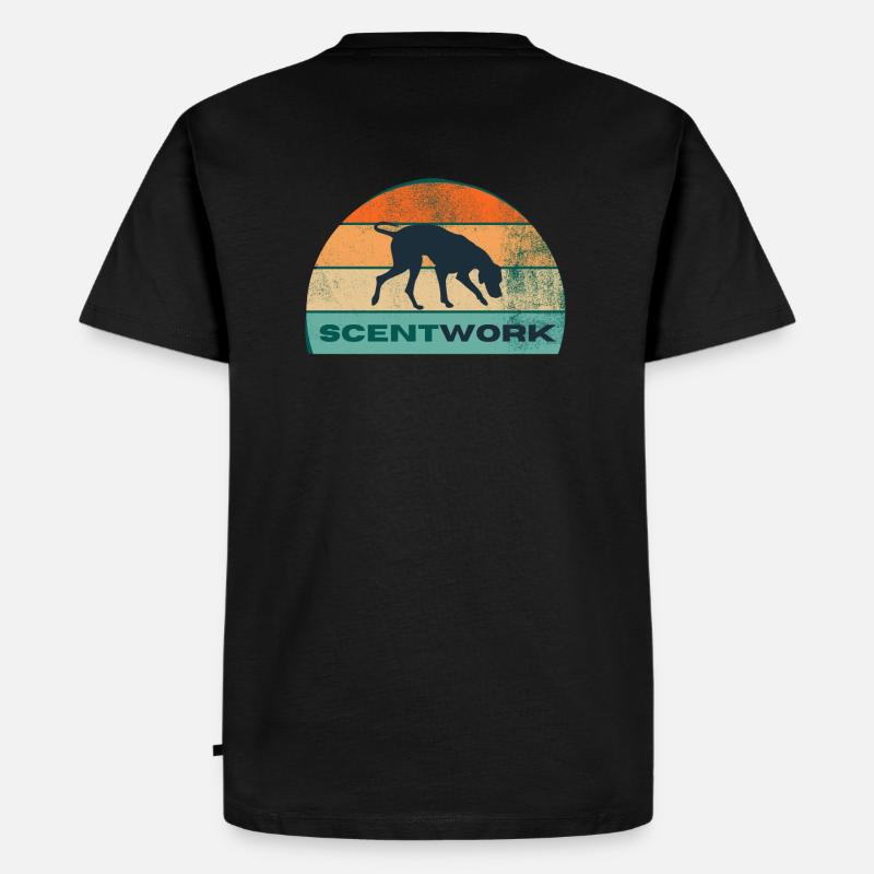 Ich trainiere SCENTWORK - Sonne - Männer Premium Bio T-Shirt - Schwarz