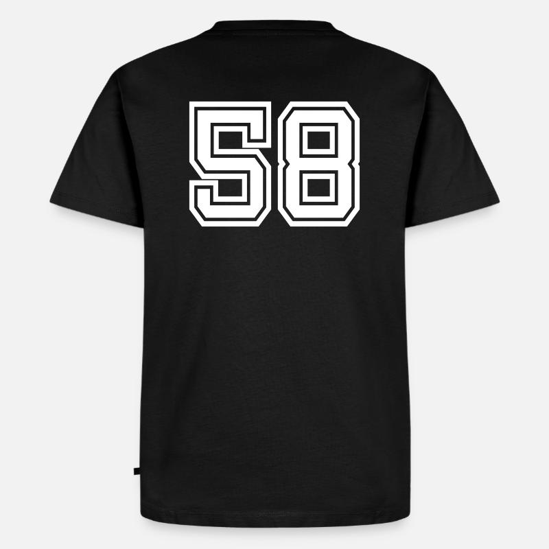 58 - Männer Premium Bio T-Shirt - Schwarz