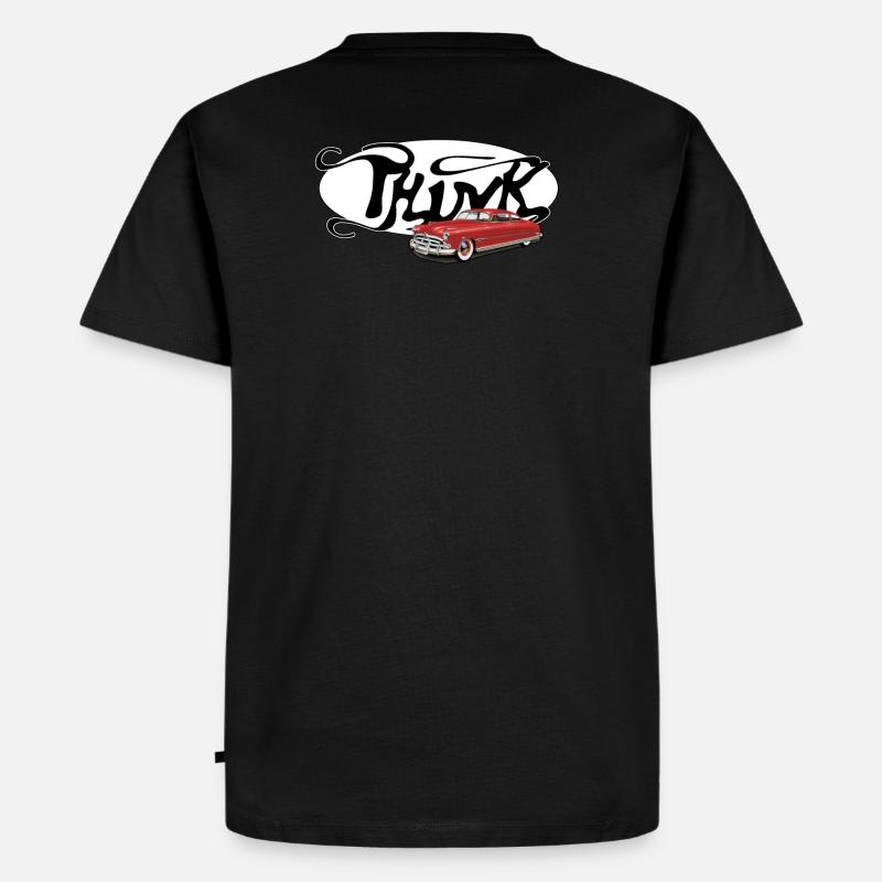 THINK Logo Classic - Männer Premium Bio T-Shirt - Schwarz