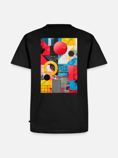 Retro Style - Abstract Shapes - Men's Premium Organic T-Shirt - black