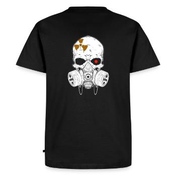 Irradiated skull - Men's Premium Organic T-Shirt - black - Back - Nico (187cm)
