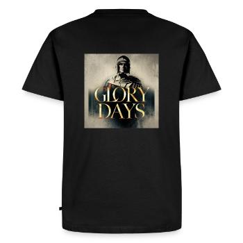 Jours de gloire - T-shirt Premium bio Homme - noir - Dos - Nico (187cm)
