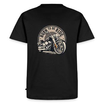 Né pour être Ride - êtes-vous né pour être Ride? - T-shirt Premium bio Homme - noir - Dos - Nico (187cm)