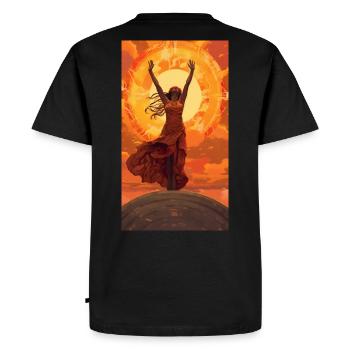 Praise the Sun - Men's Premium Organic T-Shirt - black - Back - Nico (187cm)