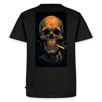 Smoke Till I Die - Men's Premium Organic T-Shirt - black - Back - Nico (187cm)