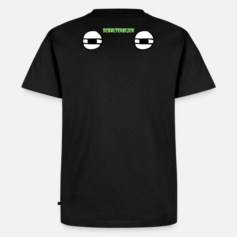 Schulterblick - Männer Premium Bio T-Shirt - Schwarz