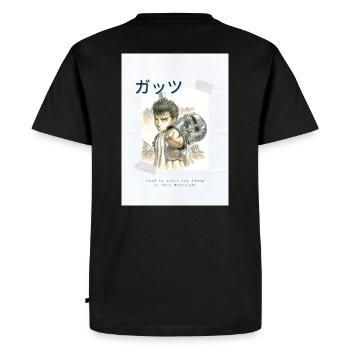 Guts - Men's Premium Organic T-Shirt - black - Back - Nico (187cm)
