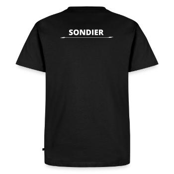 Technicien Sondier - T-shirt Premium bio Homme - noir - Dos - Nico (187cm)