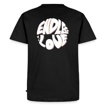 Amour sans fin - T-shirt Premium bio Homme - noir - Dos - Nico (187cm)