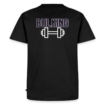 Chemise de gym « groupante » - T-shirt Premium bio Homme - noir - Dos - Nico (187cm)