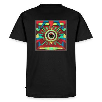 Eye Pop Art - Men's Premium Organic T-Shirt - black - Back - Nico (187cm)